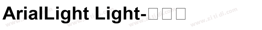 ArialLight Light字体转换